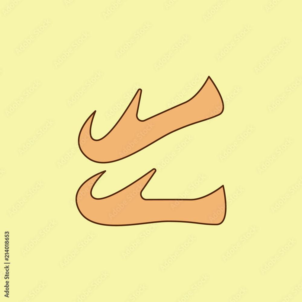 Arabic shoes colored field outline icon. Element of Arabian culture icon for mobile concept and web apps. Field outline Arabic shoes icon can used for web and mobile Arabic shoes colored field outline icon. Element of Arabian culture icon for mobile concept and web apps. Field outline Arabic shoes icon can used for web and mobile