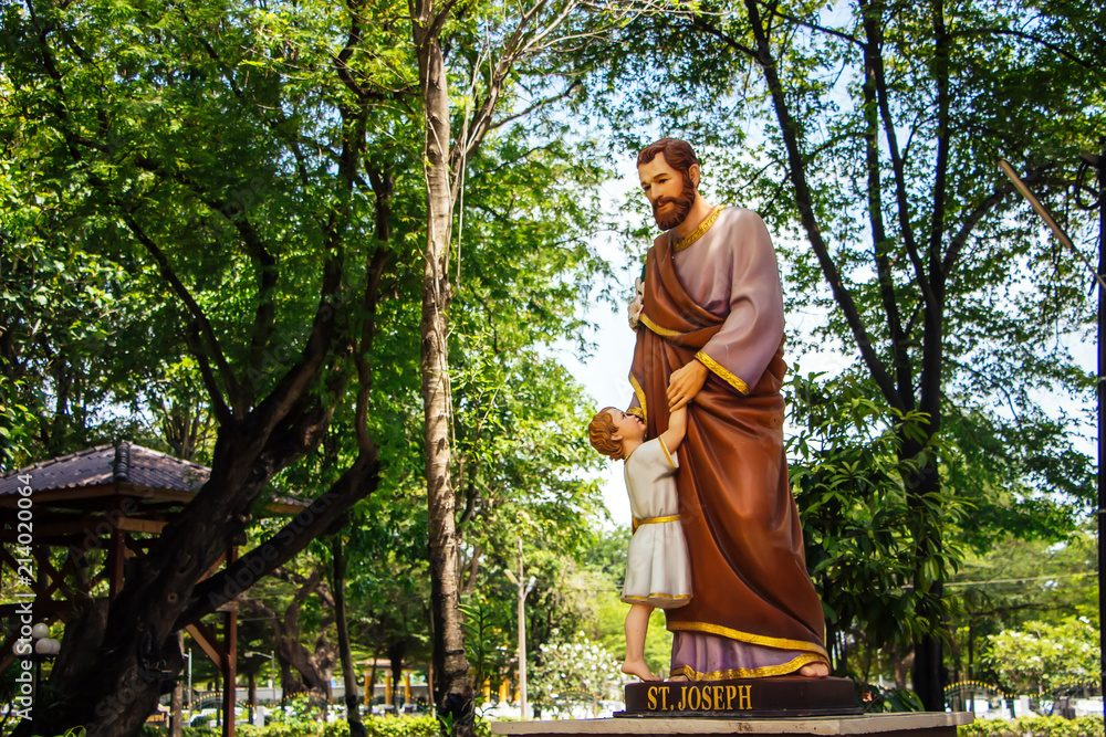 Ταπετσαρία Saint Joseph and the Infant Jesus outside Saint Joseph Catholic Church, Ayutthay