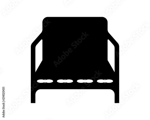 chair furnishing furniture household home image vector icon silhouette