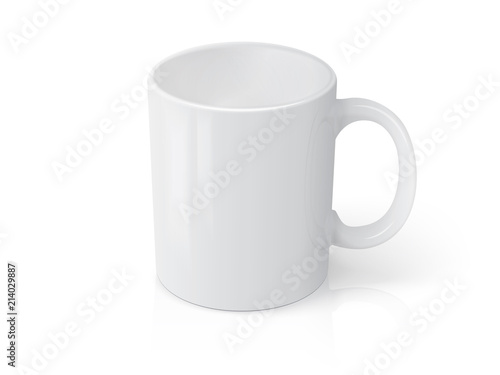 Realistic mug mock up