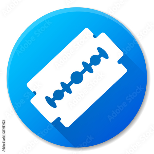 Vector razor blade circle icon
