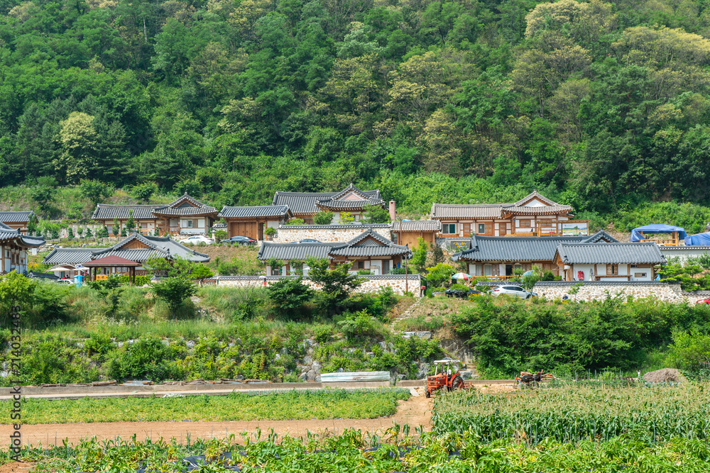 A farming village in Chungcheongbuk-do Province, Korea