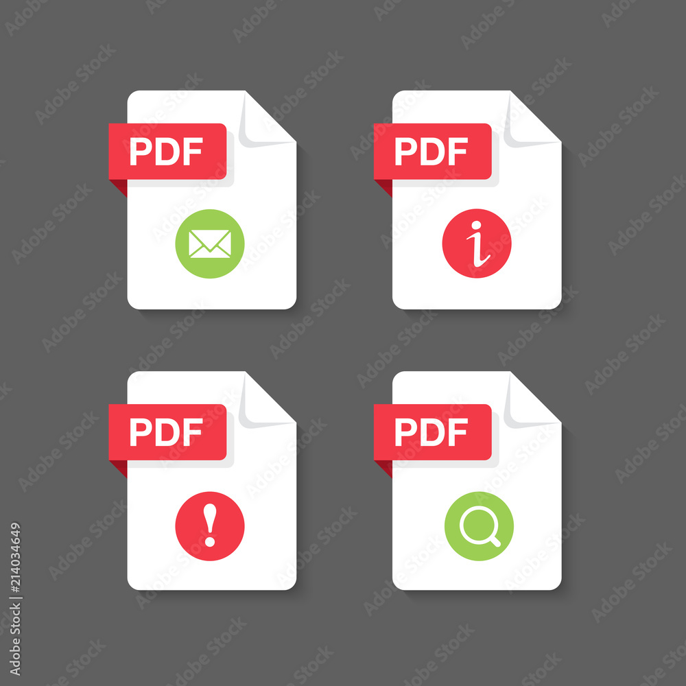 Flat design with PDF files download document,icon,symbol set, vector design element illustration Flat design with PDF files download document,icon,symbol set, vector design element illustration