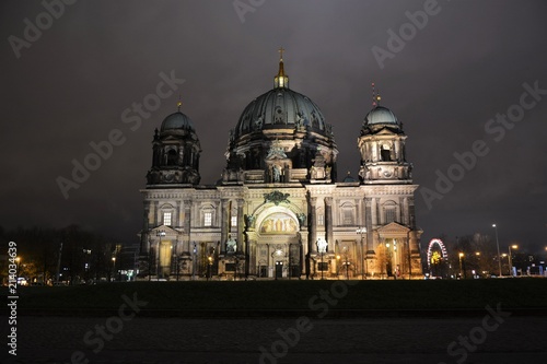 The Cathedral of Berlin at night