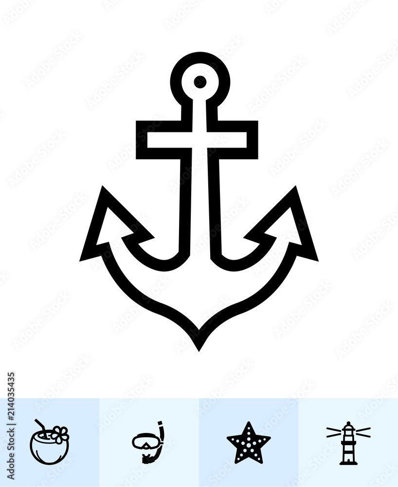 Summer and beach Icons with White Background Summer and beach Icons with White Background