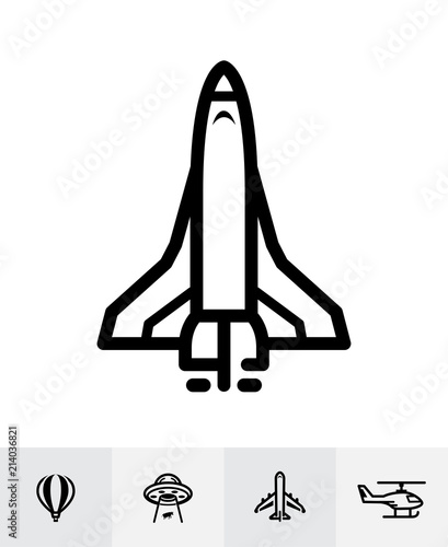 Transportation and Vehicles Icons with White Background