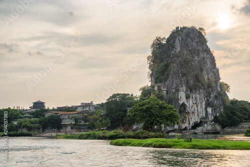 Wonderful view of the Fubo Hill (Wave Subduing Hill), Guilin photo