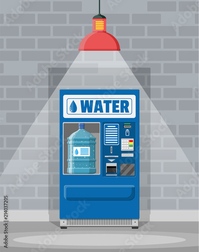 Automatic vending machine with drinking water