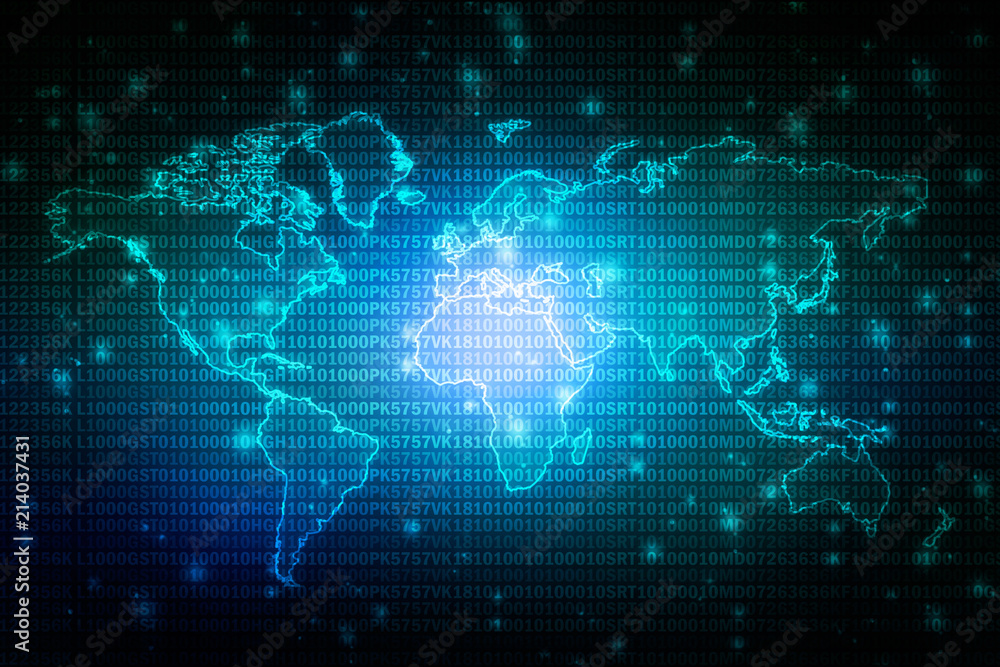 2d illustration world map abstract background 2d illustration world map abstract background
