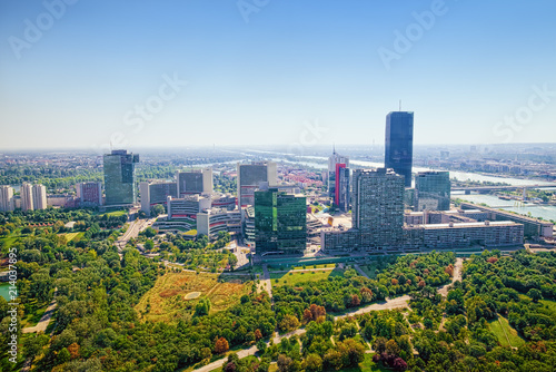 Photography Aerial view of Vienna city, Austria