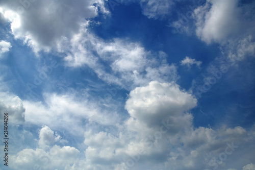 Blue sky with cloud