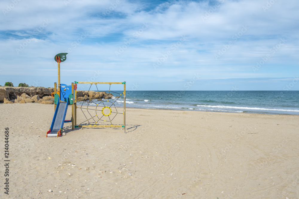 Empty sea and beach Spain Valencia Empty sea and beach Spain Valencia