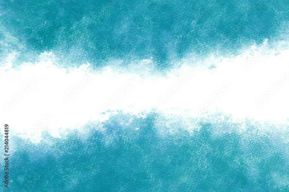 海波青夏水彩背景stock Illustration Adobe Stock