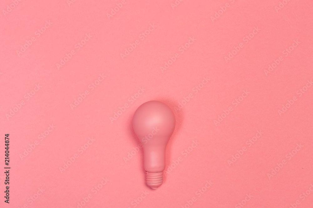 Pink pastel Light bulb Pink pastel Light bulb