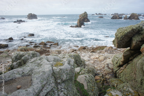 Ouessant - côte rocheuse - pointe de Pern
