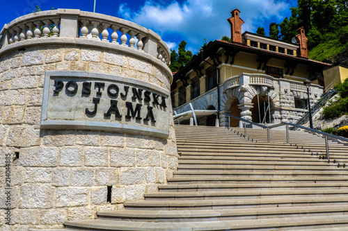 Central entrance of the Postojna cave (Postojna Jama), Slovenia