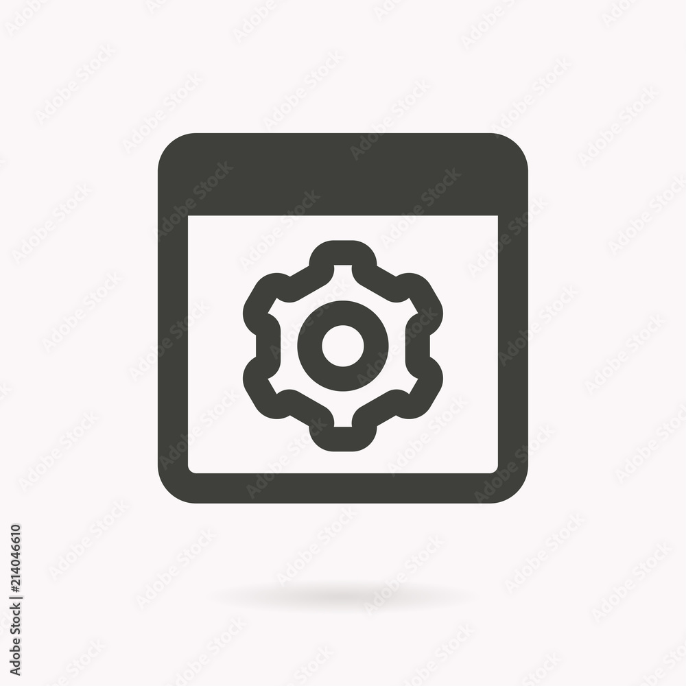 Browser vector icon. Browser vector icon.
