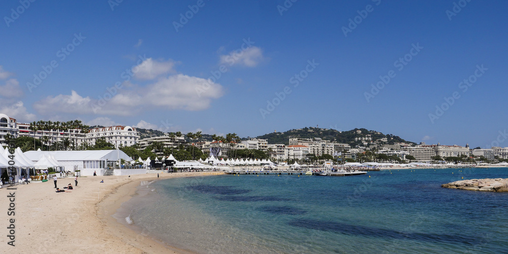 Picture of port of Cannes old city at the French Riviera, France