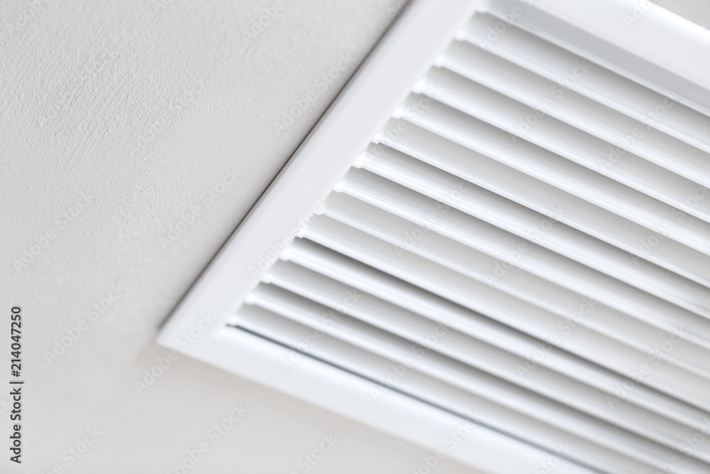 Close up of vent on the wall. Plastic ventilation grid, piece of home  ventilation system. Stock Photo | Adobe Stock