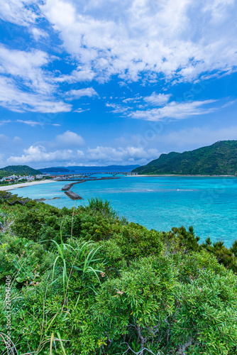 沖縄県 阿嘉島 天城展望台からの景色