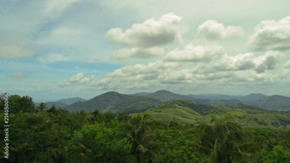 Summer landscape in mountains and dark blue sky. Time lapse Summer landscape in mountains and dark blue sky. Time lapse