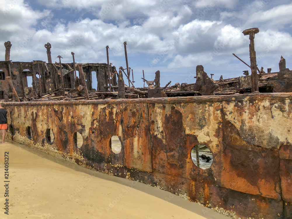 Maheno Shipwreck, Fraser Island Beach