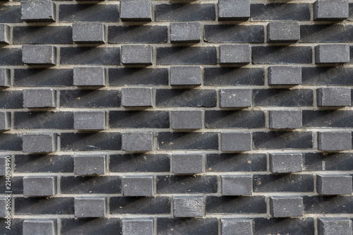 Gray brick wall