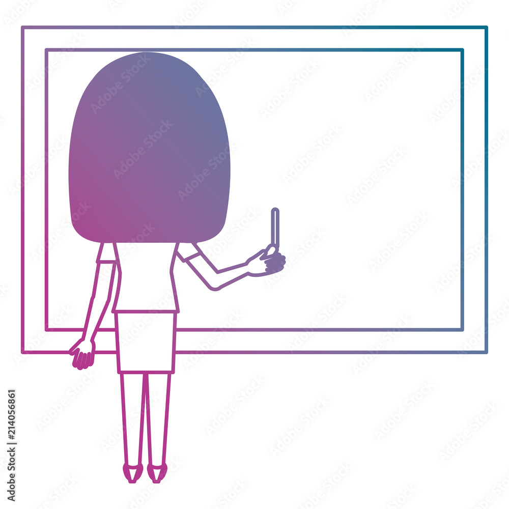 woman teacher with chalkboard avatar character woman teacher with chalkboard avatar character