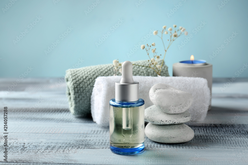 Beautiful spa composition on table Beautiful spa composition on table