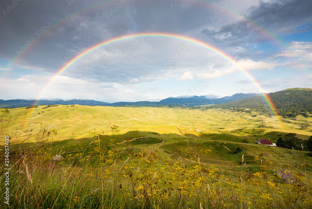 Rainbow in the mountains Rainbow in the mountains