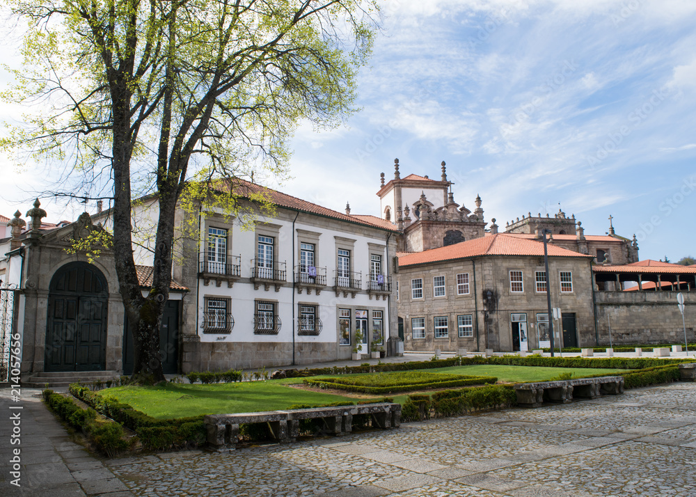 The square outside the Lamego Museum in northern Portugal