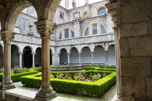 Inner cloister of Lamego Cathedral in the Norte Region of Portugal