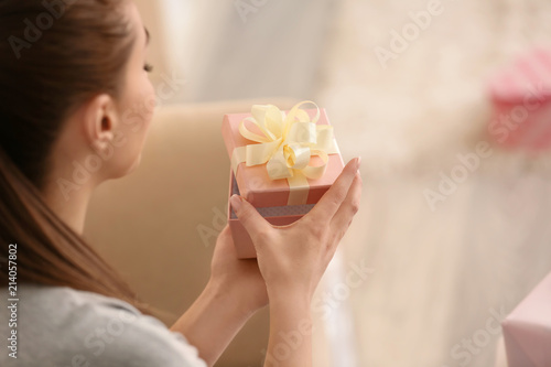 Beautiful young woman with ...