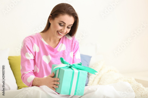 Beautiful young woman with ...