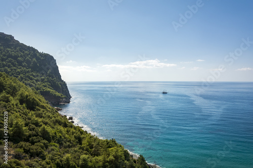 cleopatra beach in Alanya Turkey is a most famous beach 