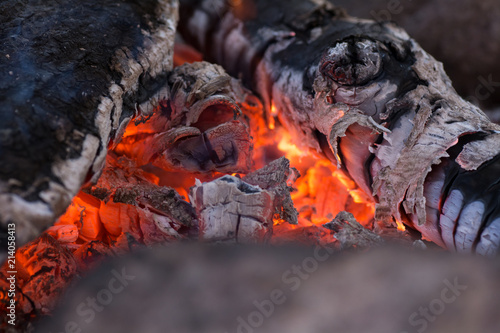 Wallpaper Mural Close up of burning fire Torontodigital.ca