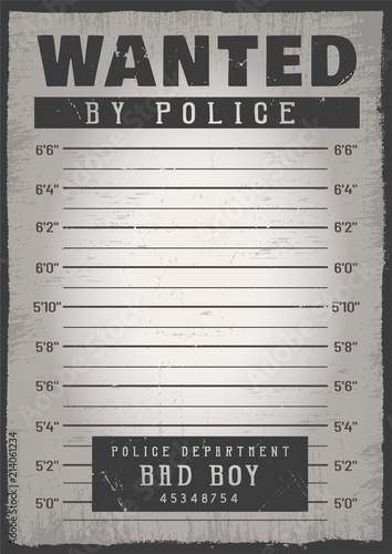 Police mugshot background