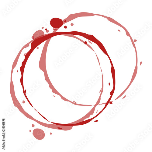 circular watermark paint wine