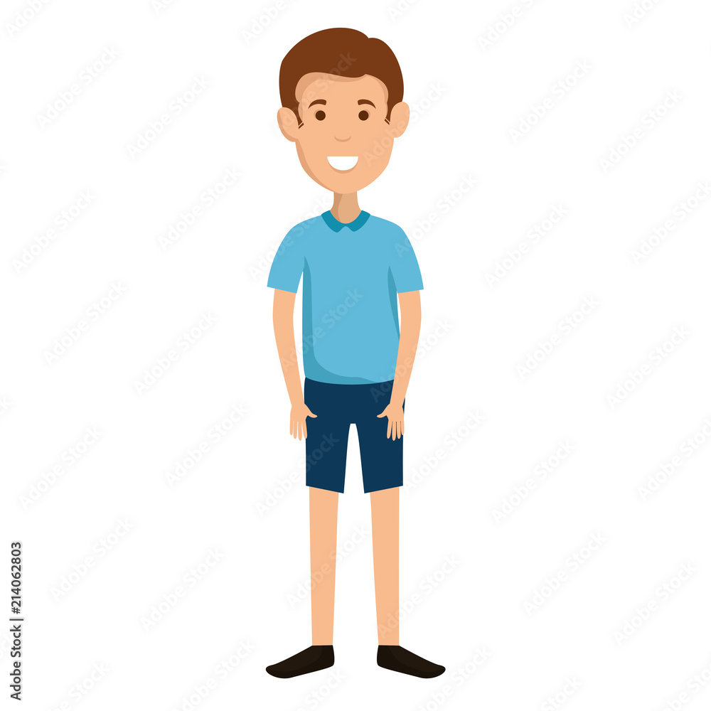 Fototapeta premium young man avatar character