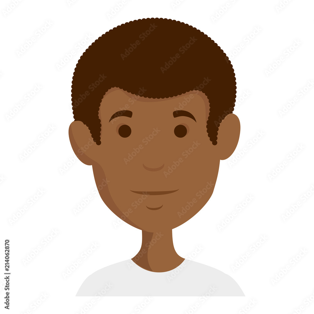 young african man avatar character