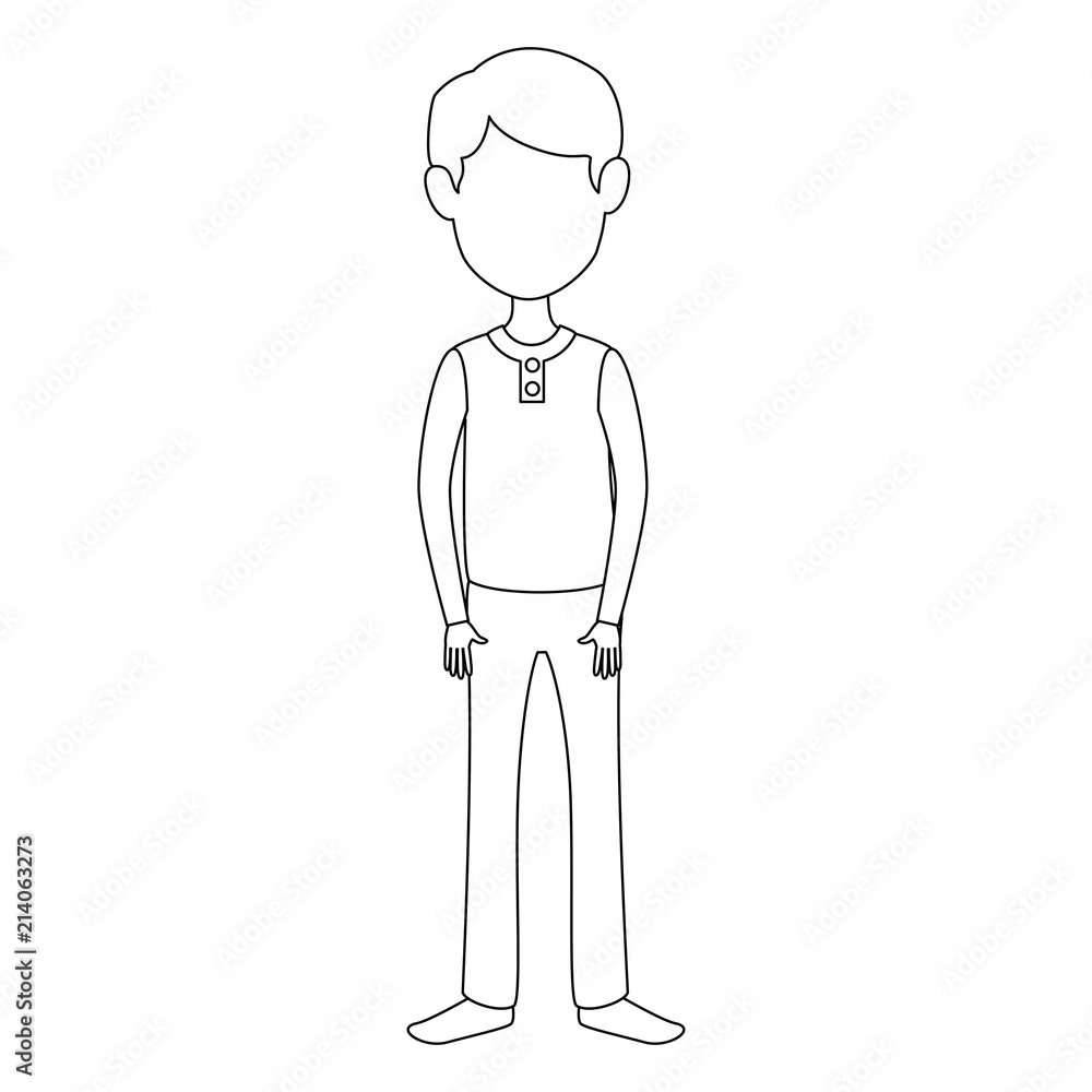 young man avatar character young man avatar character