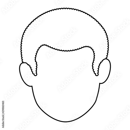 young man avatar head character