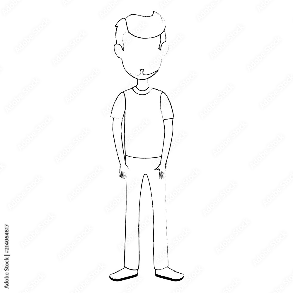 young man avatar character young man avatar character