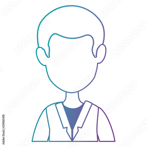 young man avatar character vector illustration design