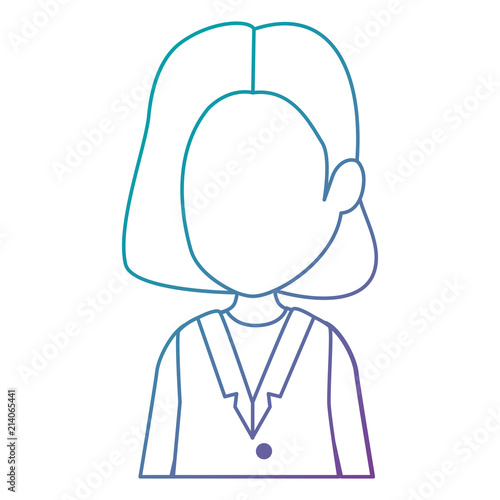 beautiful and young woman character vector illustration design