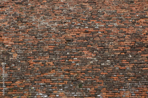 Baroque brick fortification. Background texture.