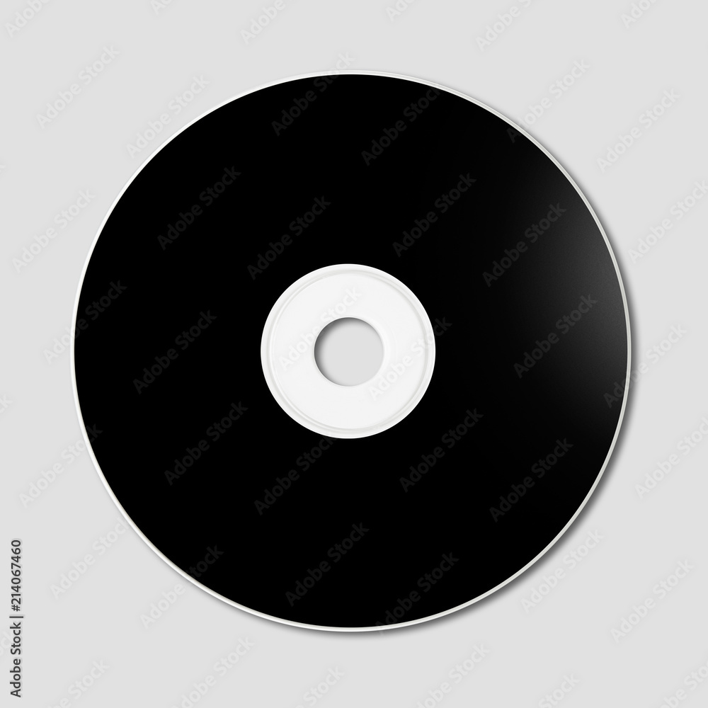 Black CD - DVD mockup template isolated on Grey Black CD - DVD mockup template isolated on Grey