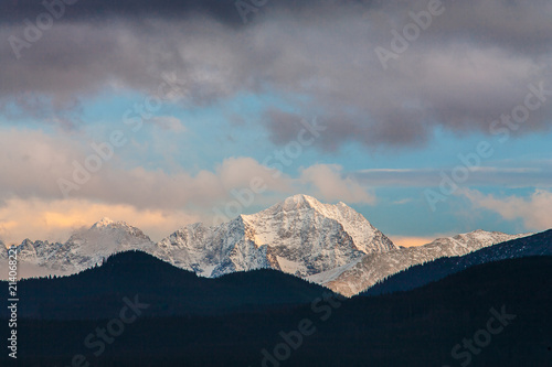View to Tatry mountains. 