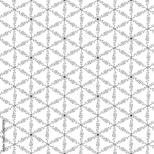 Seamless geometrical vector pattern