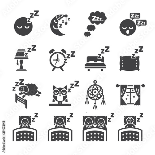 Sleep icon set